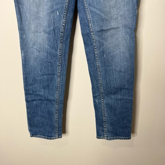 Paige Distressed Wash Straight Leg High Rise Denim Jeans Size 24 - Picture 5 of 9